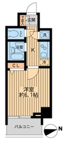 HF早稲田レジデンスIIの物件間取画像